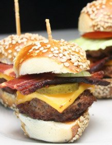 birthday party food ideas - mini hamburgers