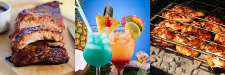 luau party ideas - food